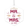 Hallmark Mr. & Mrs. Personalized Text Metal Ornament