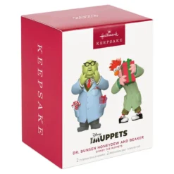 Hallmark Disney The Muppets Dr. Bunsen Honeydew And Beaker Ornaments, Set Of 2 -Hallmark Shop Muppets Dr. Bunsen and Beaker Keepsake Ornaments 2999QXD6759 05