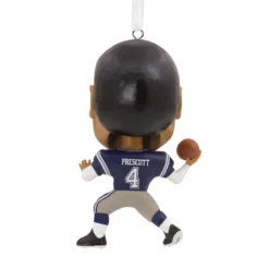 NFL Dallas Cowboys Dak Prescott Bouncing Buddy Hallmark Ornament -Hallmark Shop NFL Dallas Cowboys Dak Prescott Bouncing Buddy Christmas Ornament 1OSL1563 05