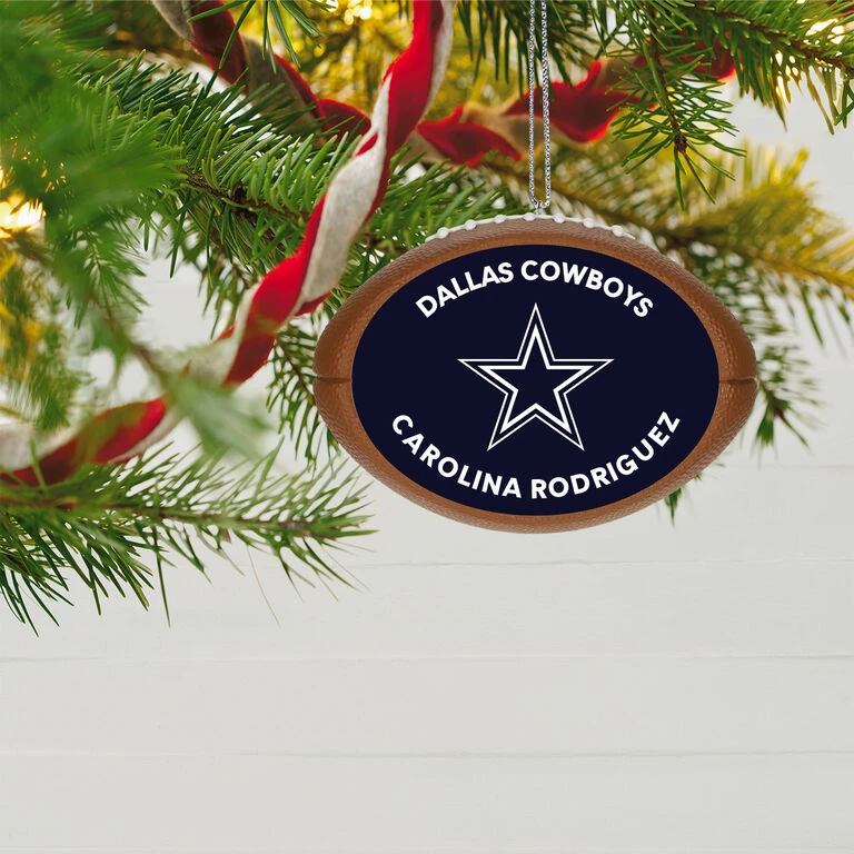 Hallmark NFL Football Dallas Cowboys Text Personalized Ornament 2 Hallmark NFL Football Dallas Cowboys Text Personalized Ornament - Image 2