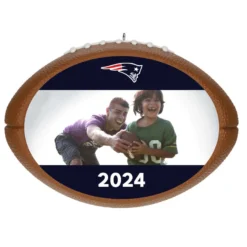 Hallmark NFL Football New England Patriots Text And Photo Personalized Ornament