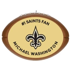 Hallmark NFL Football New Orleans Saints Text Personalized Ornament