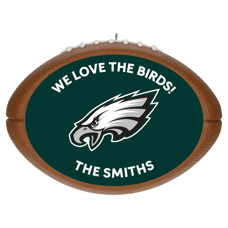 Hallmark NFL Football Philadelphia Eagles Text Personalized Ornament 1 Hallmark NFL Football Philadelphia Eagles Text Personalized Ornament