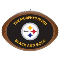 Hallmark NFL Football Pittsburgh Steelers Text Personalized Ornament