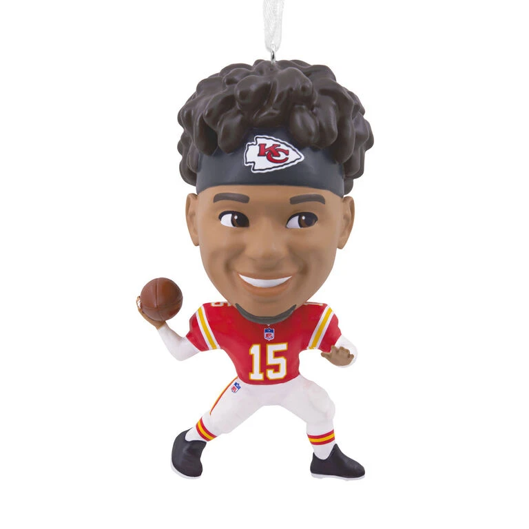 NFL Kansas City Chiefs Patrick Mahomes II Bouncing Buddy Hallmark Ornament 1 NFL Kansas City Chiefs Patrick Mahomes II Bouncing Buddy Hallmark Ornament