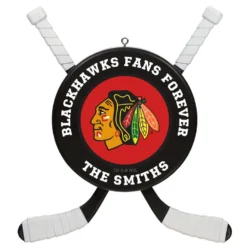NHL Hockey Personalized Ornament, Chicago Blackhawks®