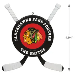 NHL Hockey Personalized Ornament, Chicago Blackhawks® -Hallmark Shop NHLHockey Personalized Ornament Chicago Blackhawks 2499QHE1925B14 03
