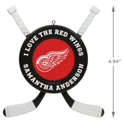 NHL Hockey Personalized Ornament, Detroit Red Wings® -Hallmark Shop NHLHockey Personalized Ornament Detroit Red Wings 2499QHE1925B10 03