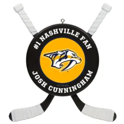 NHL Hockey Personalized Ornament, Nashville Predators®