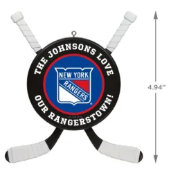 NHL Hockey Personalized Ornament, New York Rangers® -Hallmark Shop NHLHockey Personalized Ornament New York Rangers 2499QHE1925B11 03