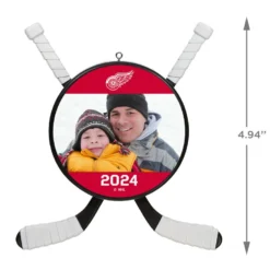 NHL Hockey Personalized Photo Ornament, Detroit Red Wings® -Hallmark Shop NHLHockey Personalized Photo Ornament Detroit Red Wings 2499QHE1925B5 03