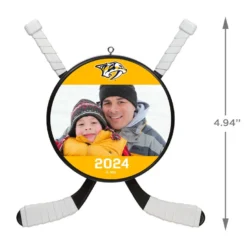 NHL Hockey Personalized Photo Ornament, Nashville Predators® -Hallmark Shop NHLHockey Personalized Photo Ornament Nashville Predators 2499QHE1925B3 03