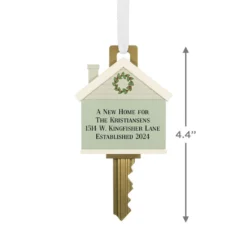 Hallmark New Home Key Personalized Ornament -Hallmark Shop New Home Key Personalized Christmas Ornament 2499QHE2204B1 03