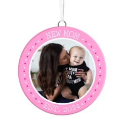 Hallmark New Mom Personalized Text And Photo Ceramic Ornament
