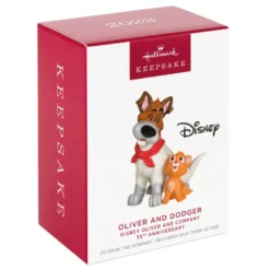 Hallmark Disney Oliver And Company 35th Anniversary Oliver And Dodger Ornament -Hallmark Shop Oliver and Company Dog and Cat Keepsake Ornament 1899QXD6559 04