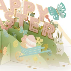 Hallmark Happy Surprises 3D Pop-Up Easter Card -Hallmark Shop Pastel Eggs 3D PopUp Easter Card 1299IRC7072 04