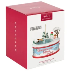Hallmark The Peanuts® Gang Christmastime Is Here Musical Ornament With Motion -Hallmark Shop Peanuts Gang Ice Skating Keepsake Ornament 3999QXI7037 04