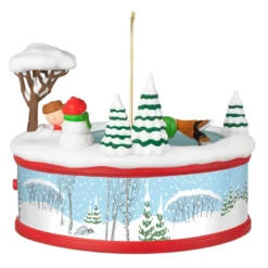 Hallmark The Peanuts® Gang Christmastime Is Here Musical Ornament With Motion -Hallmark Shop Peanuts Gang Ice Skating Keepsake Ornament 3999QXI7037 06