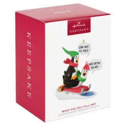 Hallmark What Did You Call Me? Ornament -Hallmark Shop Penguins Sledding Keepsake Ornament 2099QGO2867 04