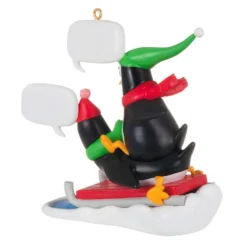 Hallmark What Did You Call Me? Ornament -Hallmark Shop Penguins Sledding Keepsake Ornament 2099QGO2867 06