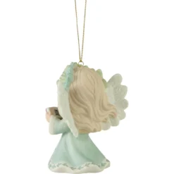 Precious Moments Wishing You Joyful Sounds Of The Season Ornament, 3.5" -Hallmark Shop Precious Moments Angel Singing Christmas Ornament 231018 02