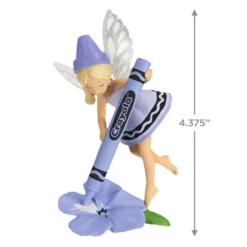 Hallmark Crayola® Periwinkle Fairy Ornament -Hallmark Shop Purple Fairy With Crayola Crayon Keepsake Ornament 1899QXI7337 03