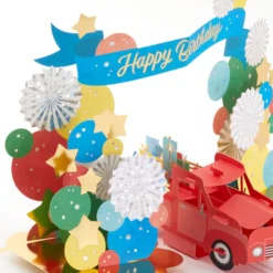 Hallmark Celebrating You Red Truck And Banner 3D Pop-Up Birthday Card 13 Hallmark Celebrating You Red Truck And Banner 3D Pop-Up Birthday Card -Hallmark Shop Red Truck and Banner 3D PopUp Birthday Card 1299LAD2896 04