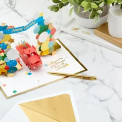 Hallmark Celebrating You Red Truck And Banner 3D Pop-Up Birthday Card 17 Hallmark Celebrating You Red Truck And Banner 3D Pop-Up Birthday Card -Hallmark Shop Red Truck and Banner 3D PopUp Birthday Card 1299LAD2896 08