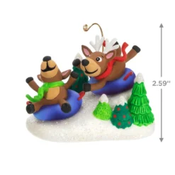 Hallmark Reindeer Antics Ornament -Hallmark Shop Reindeer on Snow Tubes Keepsake Ornament 2499QGO2747 03