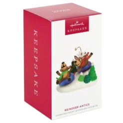 Hallmark Reindeer Antics Ornament -Hallmark Shop Reindeer on Snow Tubes Keepsake Ornament 2499QGO2747 04