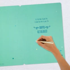 Hallmark 16" Retired And Admired Jumbo Retirement Card With Banner -Hallmark Shop Retired Admired Retirement Card 1299CBG3022 06