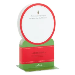 Hallmark Shop -Hallmark Shop Santa Sleigh Snowglobe 3D PopUp Music Motion Christmas Card 1299XOD9985 02
