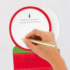 Hallmark Santa's Sleigh Snow Globe Musical 3D Pop-Up Christmas Card With Motion -Hallmark Shop Santa Sleigh Snowglobe 3D PopUp Music Motion Christmas Card 1299XOD9985 07