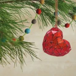 Signature Heart Metal Hallmark Ornament -Hallmark Shop Signature Heart Metal Christmas Ornament 1HDL2172 02