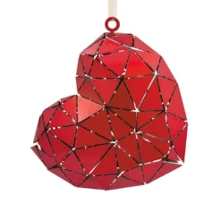 Signature Heart Metal Hallmark Ornament -Hallmark Shop Signature Heart Metal Christmas Ornament 1HDL2172 06