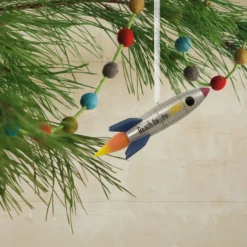 Signature Rocket Ship Hallmark Ornament -Hallmark Shop Signature Rocket Ship Christmas Ornament 1HDL2176 02