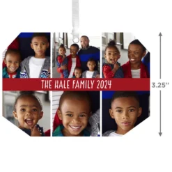Hallmark Six-Photo Personalized Text And Photo Metal Ornament -Hallmark Shop SixPhoto Personalized Christmas Ornament 1OFM1001B7 03