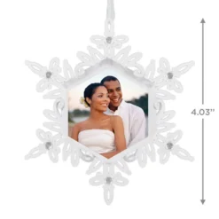 Hallmark Sparkling Snowflake Photo Personalized Metal Ornament -Hallmark Shop Snowflake Photo Personalized Keepsake Ornament 2499QHE2012B2 03
