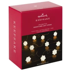 Hallmark Snowflake 10-Light Christmas String Lights, 10' -Hallmark Shop Snowflakes Keepsake Christmas Light String 1QSB6297 04