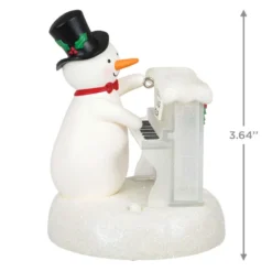 Hallmark Sing-Along Showman Snowman Musical Ornament -Hallmark Shop Snowman at Piano Musical Keepsake Ornament 2099QGO2637 03