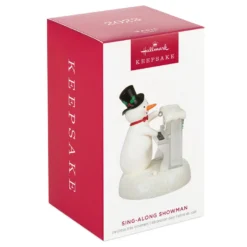 Hallmark Sing-Along Showman Snowman Musical Ornament -Hallmark Shop Snowman at Piano Musical Keepsake Ornament 2099QGO2637 04