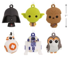 Mini Star Wars™ Shatterproof Hallmark Ornaments, Set Of 6 -Hallmark Shop Star Wars Characters Miniature Christmas Ornaments Set of 6 2HCM6129 03