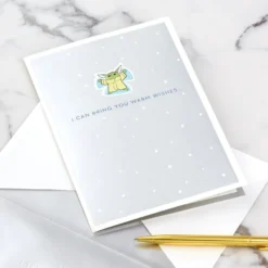 Hallmark Star Wars: The Mandalorian™ Grogu™ Warm Wishes 3D Pop-Up Holiday Card -Hallmark Shop Star Wars The Mandalorian Grogu 3D PopUp Holiday Card 1499XXH9985 07
