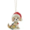 Precious Moments Tangled In Christmas Fun Dog 2023 Ornament, 2.7"