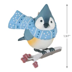 Hallmark Cozy Critters Ornament -Hallmark Shop Tufted Timouse in Scarf Keepsake Ornament 1499QXR8019 03