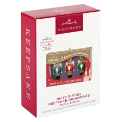 Hallmark Nifty Fifties Keepsake Ornaments Special Edition Ornament -Hallmark Shop Vintage Box of Nutcrackers Keepsake Ornament 2099QGO2819 04