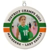 Volleyball Ceramic Circle Personalized Photo Ornament