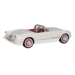 Hallmark 1953 Chevrolet® Corvette® 70th Anniversary 2023 Metal Ornament -Hallmark Shop White and Red Corvette Car Keepsake Ornament 2199QXE3247 06