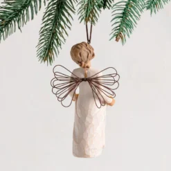 Willow Tree Sunshine Angel Ornament, 4" H -Hallmark Shop Willow Tree Angel Sunflowers Ornament 28095 03
